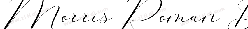 Morris Roman Black字体转换